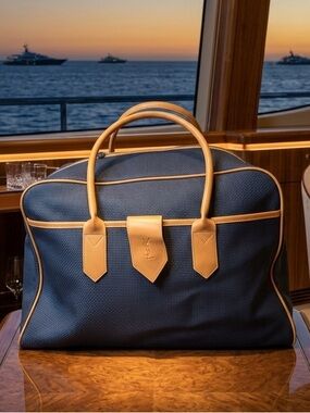 Vintage YSL Yves Saint Laurent Black Duffel Bag